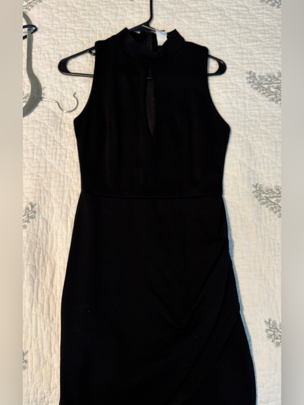 Windsor Sleeveless Black Mock Neck Dress
